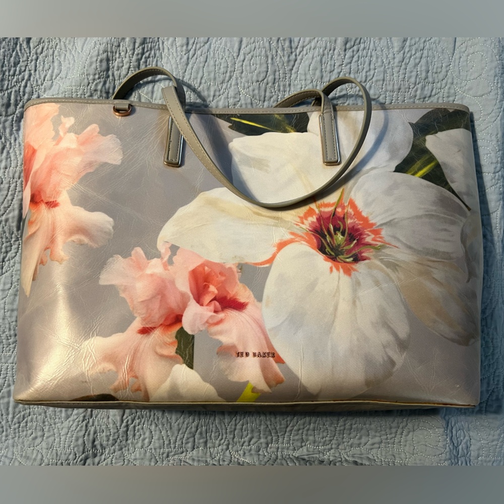 Ted Baker floral Tote bag with wristlet insert